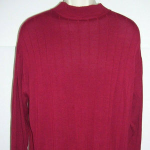 JF J. Ferrar Mens Red Pullover Sweater XL